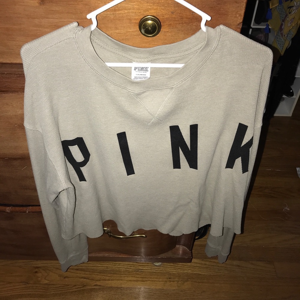 PINK waffle crop too